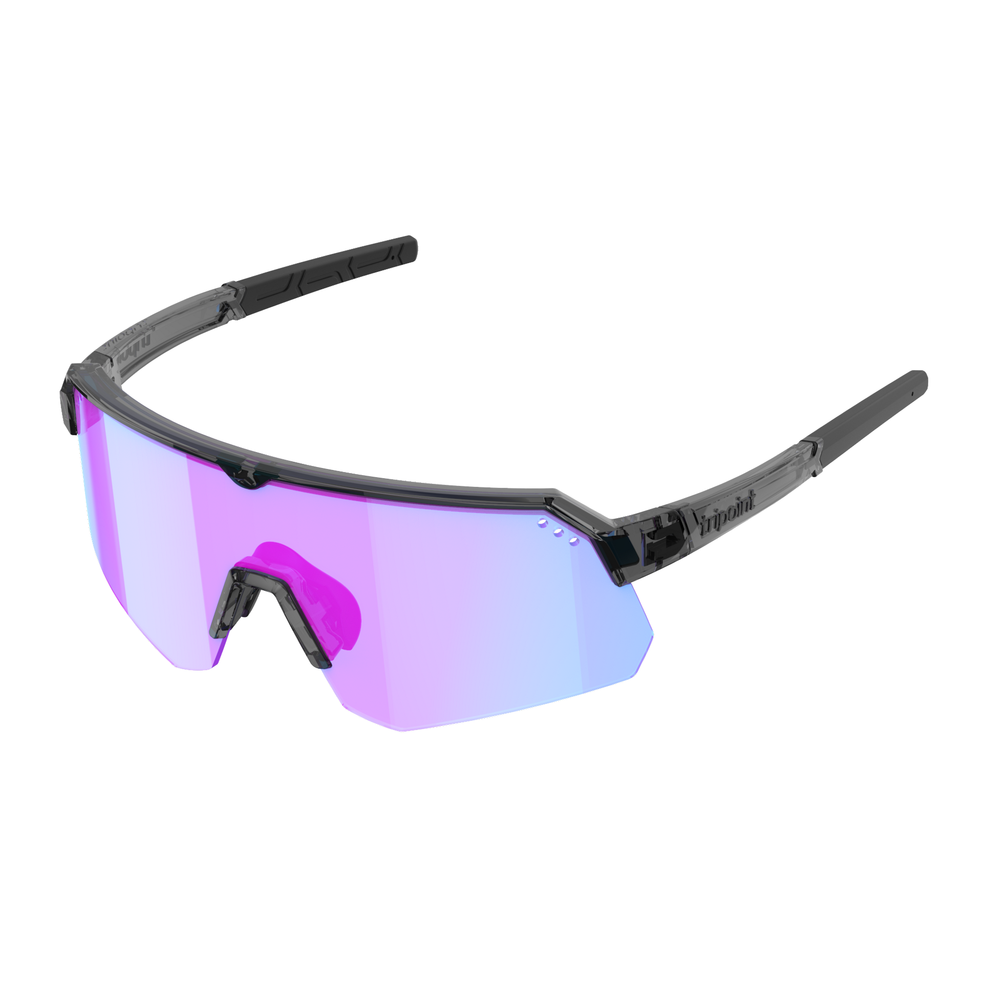 001 Treriksröset Shiny Transp Black / Purple Blue Multi UltraVue