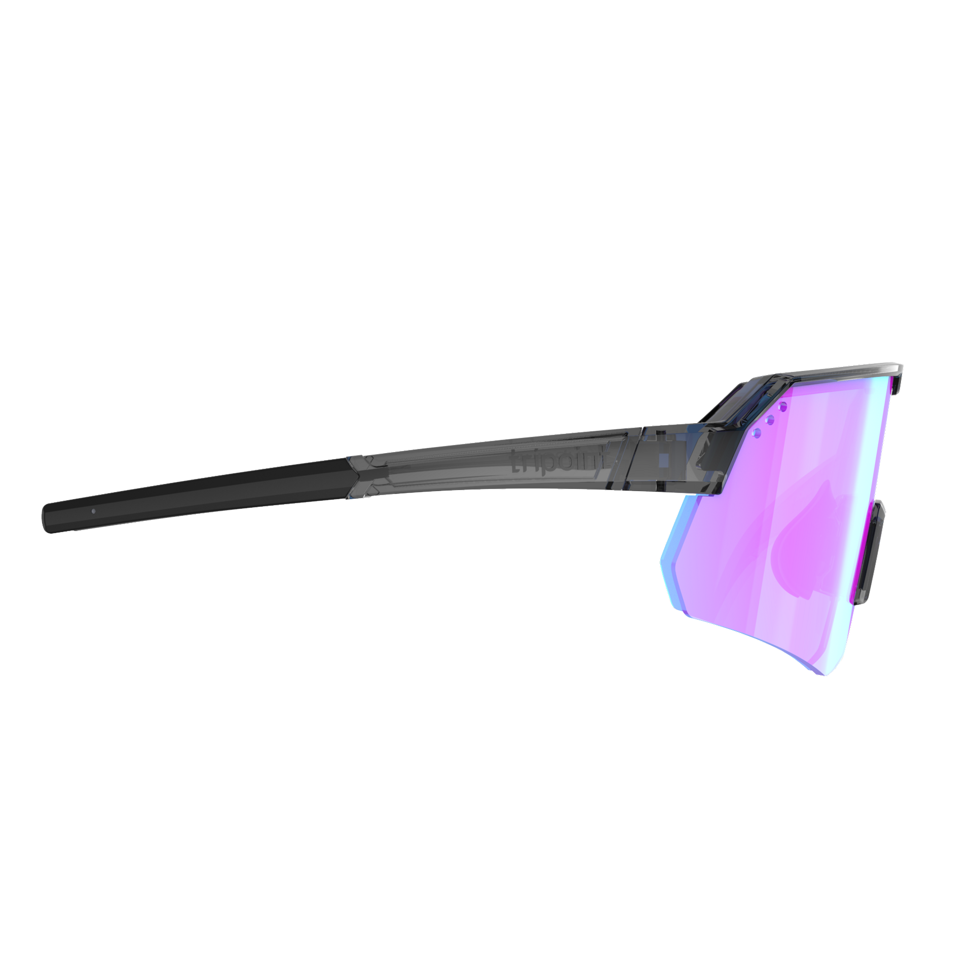 001 Treriksröset Shiny Transp Black / Purple Blue Multi UltraVue