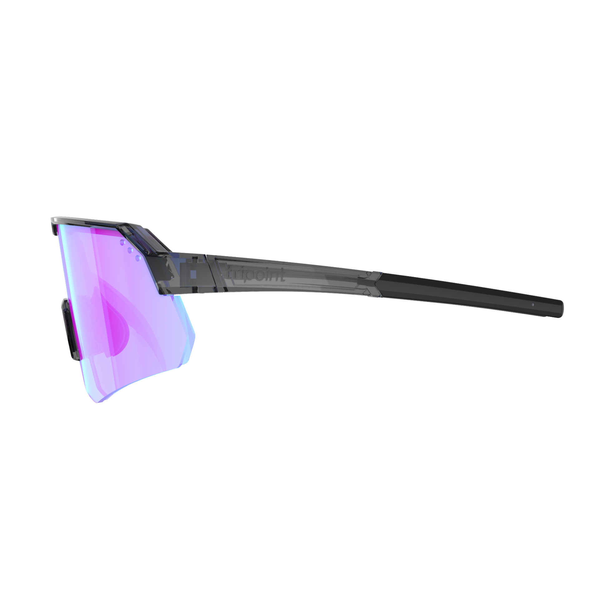 001 Treriksröset Shiny Transp Black / Purple Blue Multi UltraVue