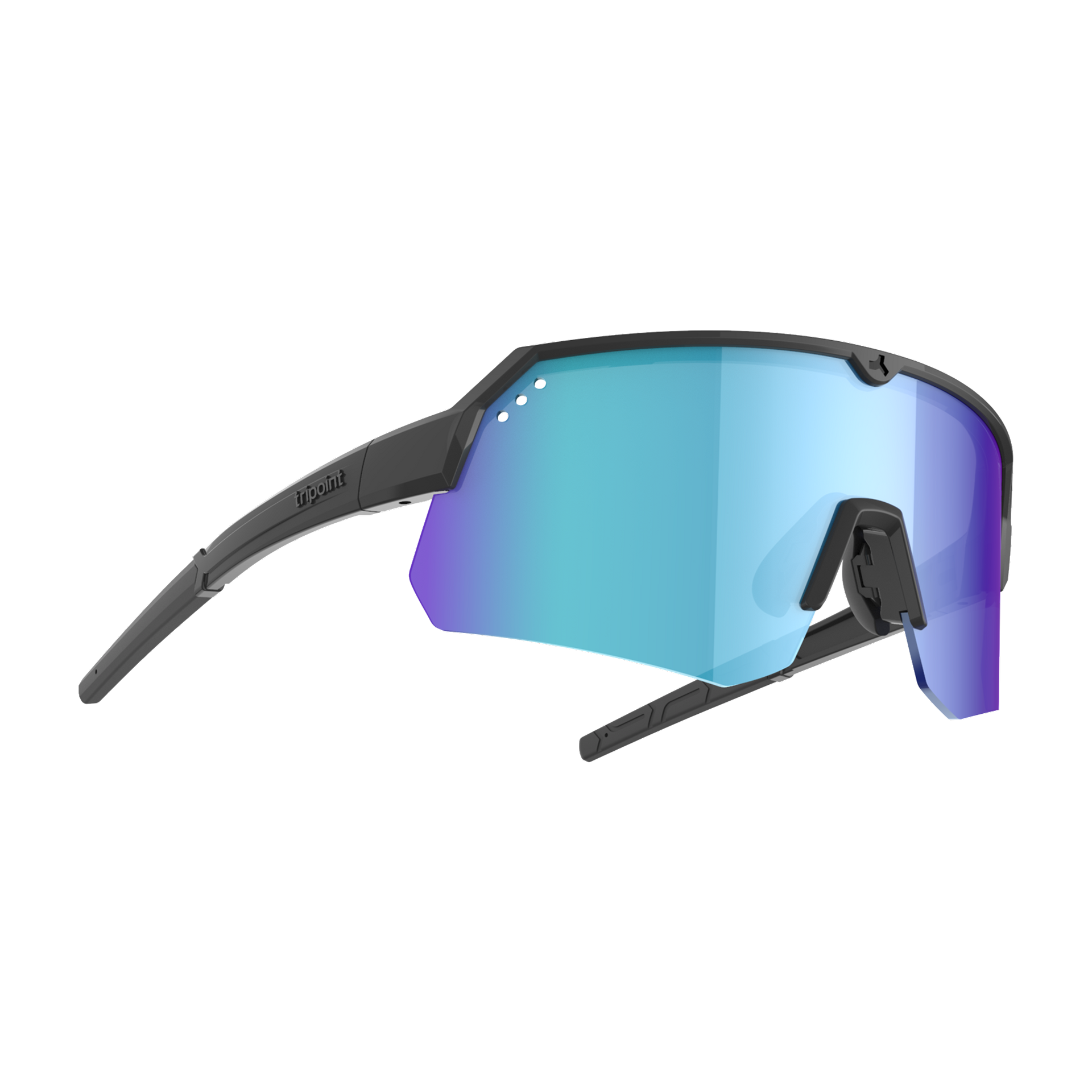 001 Treriksröset - Matt Black / Smoke Blue Multi