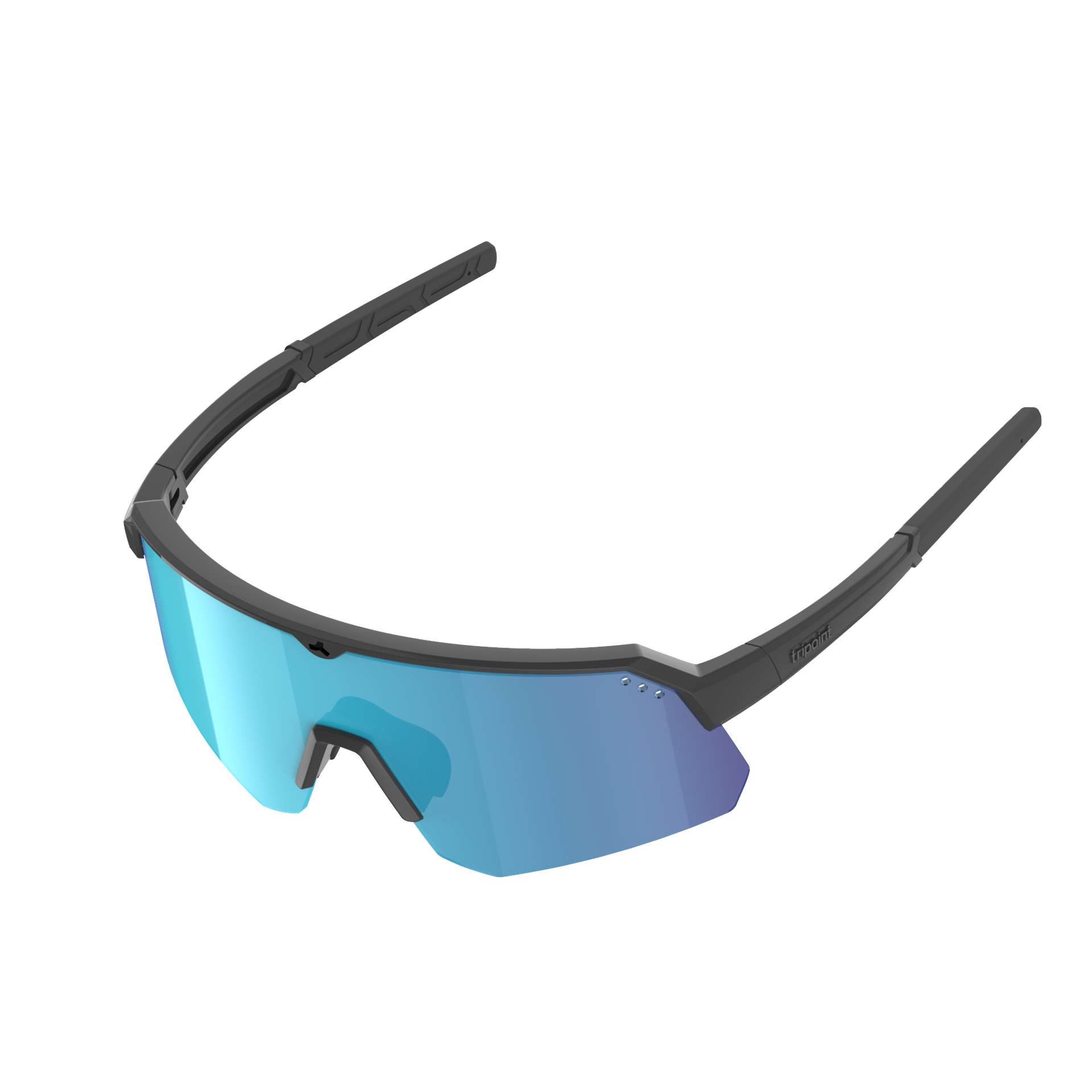 001 Treriksröset Matt Black / Smoke Blue Multi - Tripoint