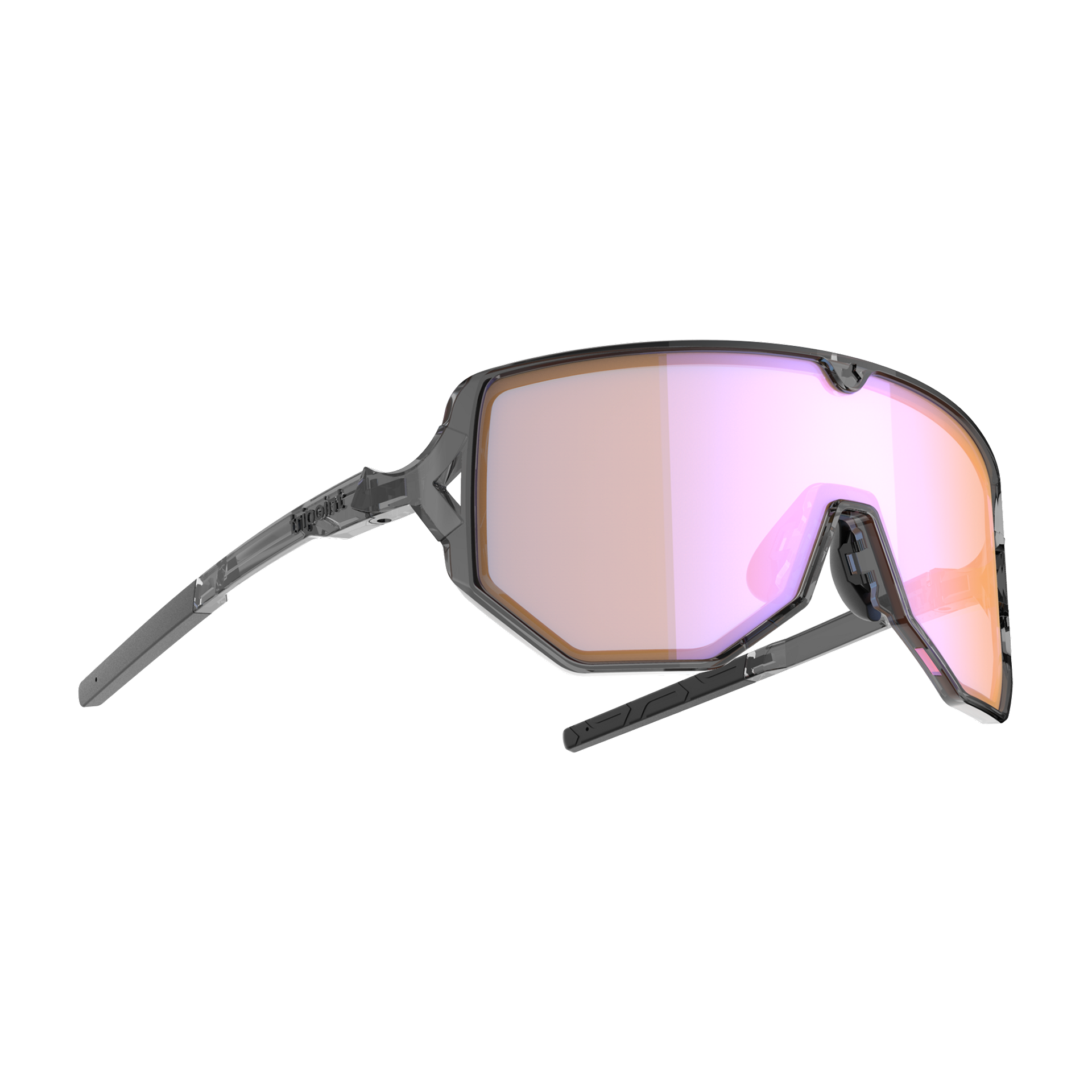 003 Reschen - Shiny Transp Black / Orange Blue Multi UltraVue