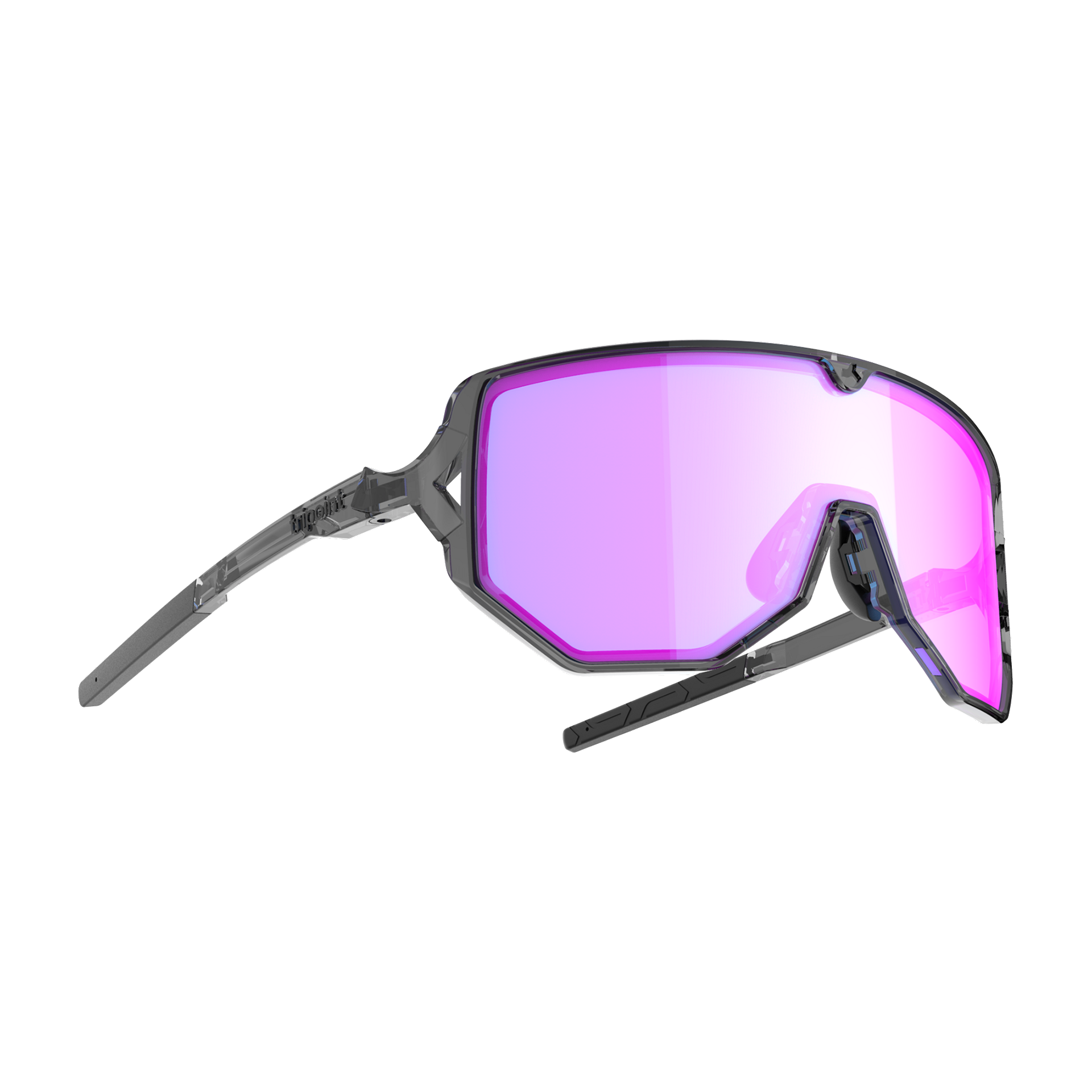 003 Reschen - Shiny Transp Black / Purple Blue Multi UltraVue