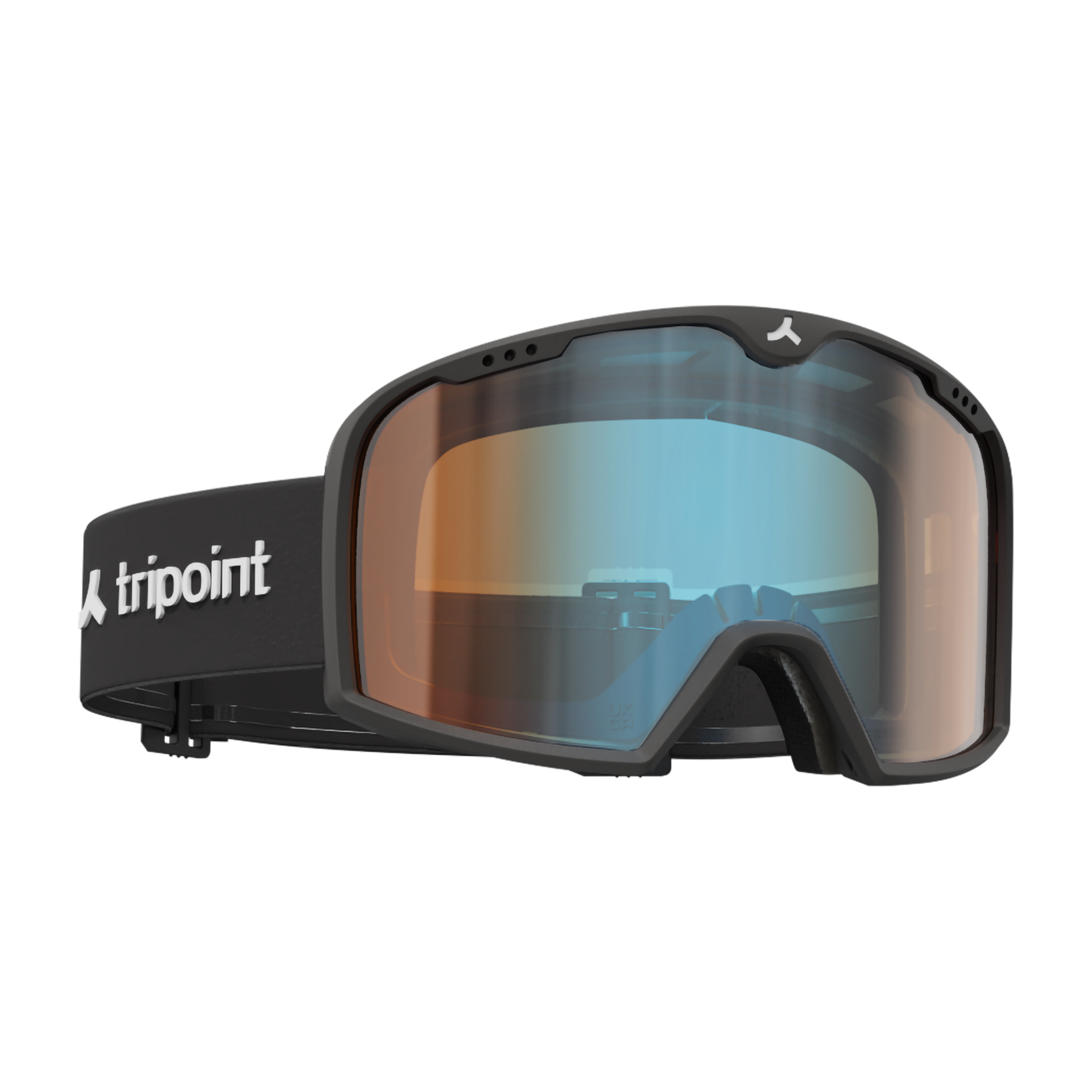 102 Nafkopf - Matt Black / Light Orange Blue Multi