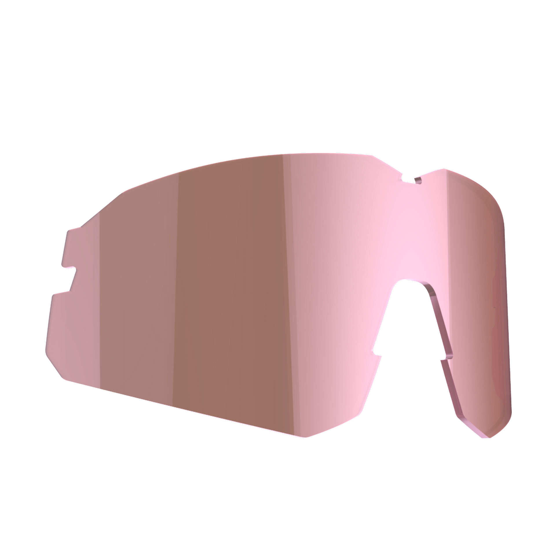 006 Lake Victoria Small Lens - Brown w Pink Multi