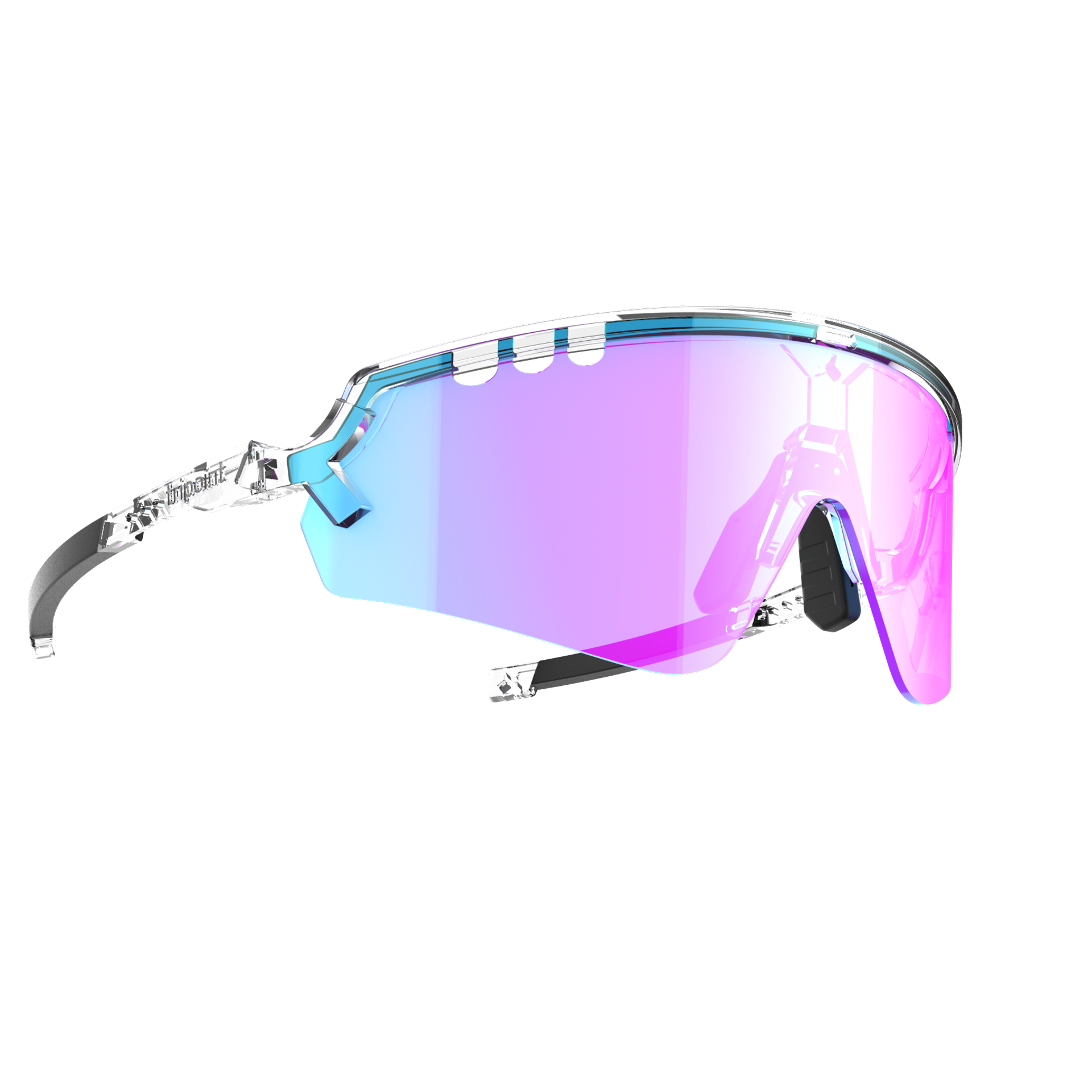 007 Chobe Shiny Transperant Black / Violet Blue Multi UltraVue
