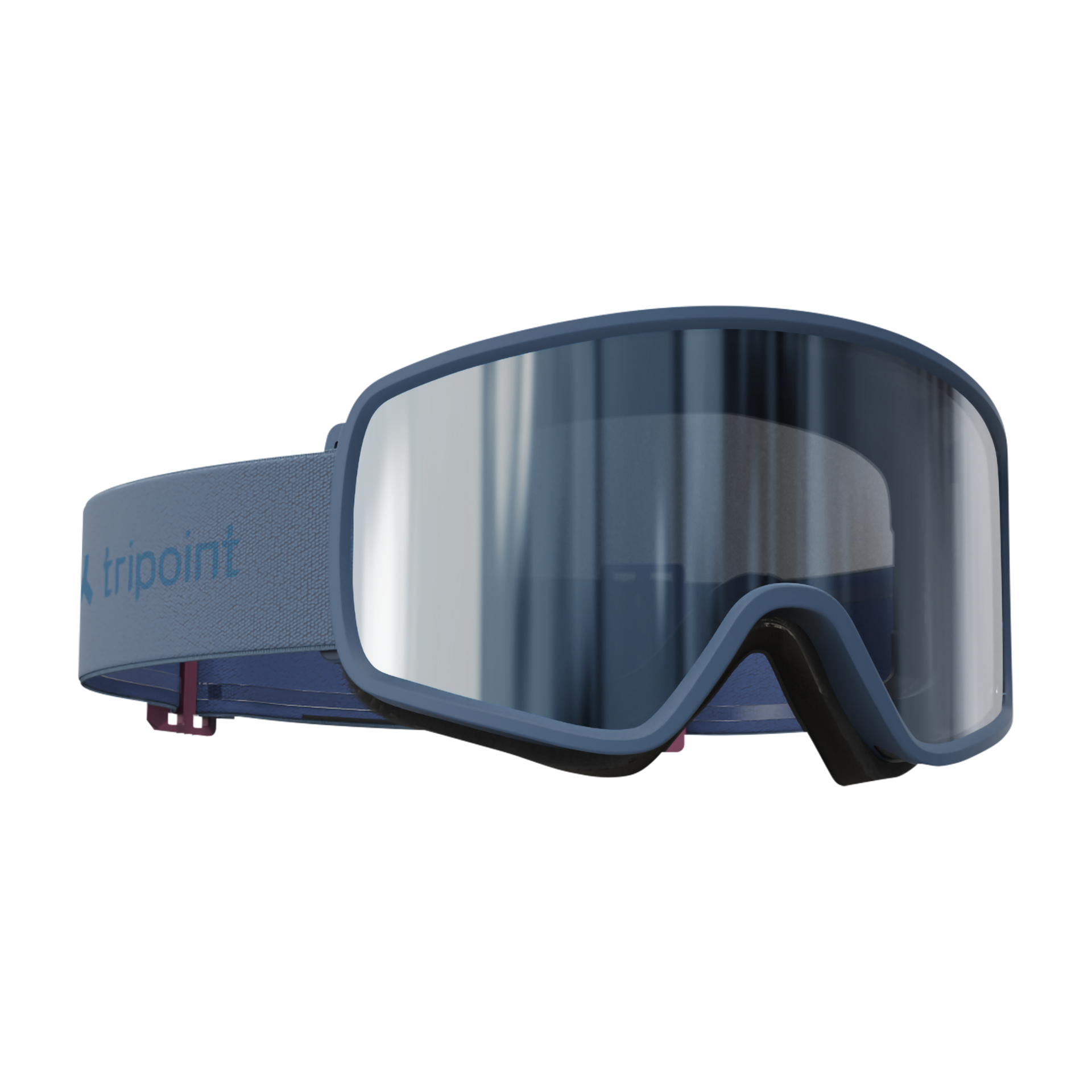 113 Mount Roraima - Matt navy blue/amber silver mirror