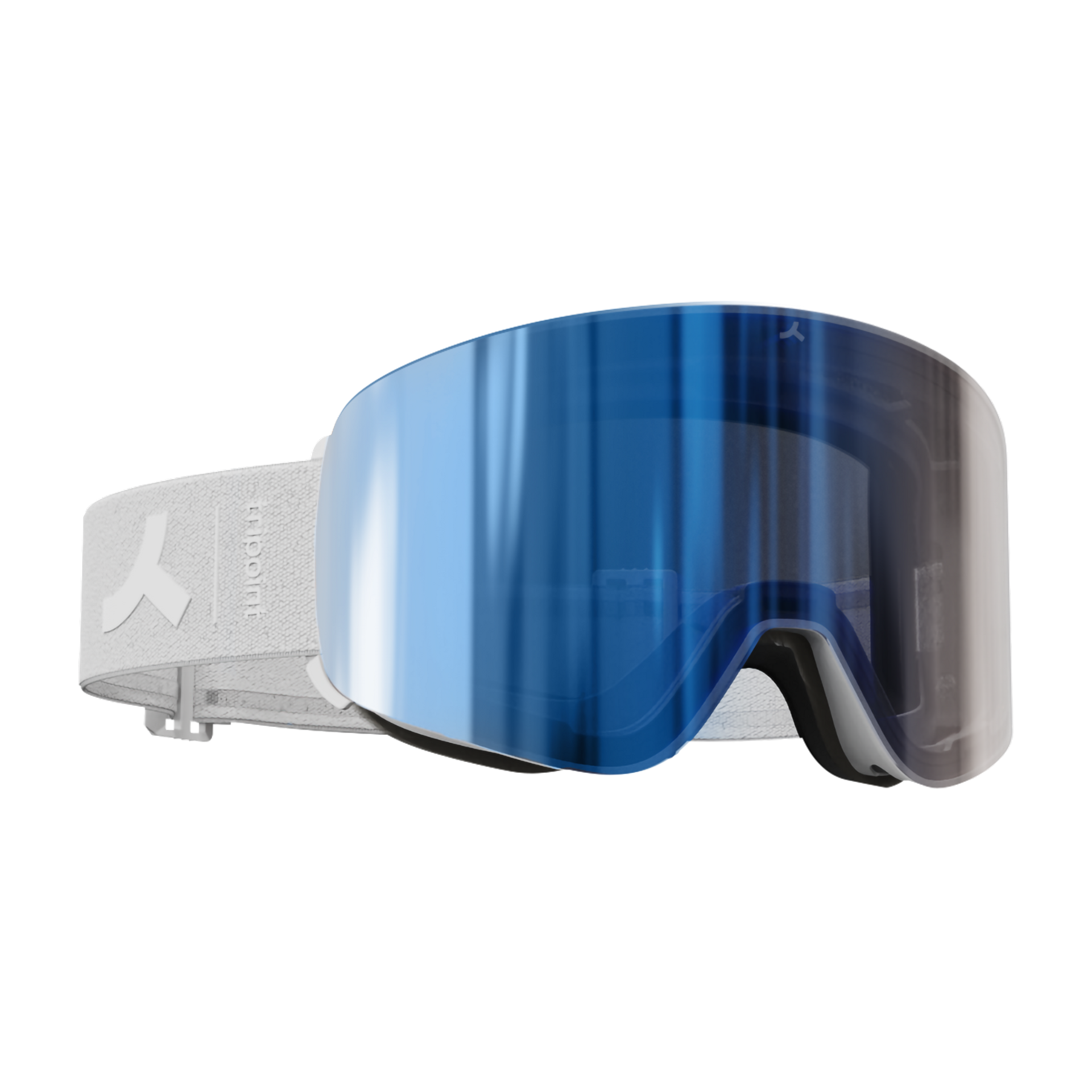 111 Indira Col Magnet - Matt White / Brown Blue Multi