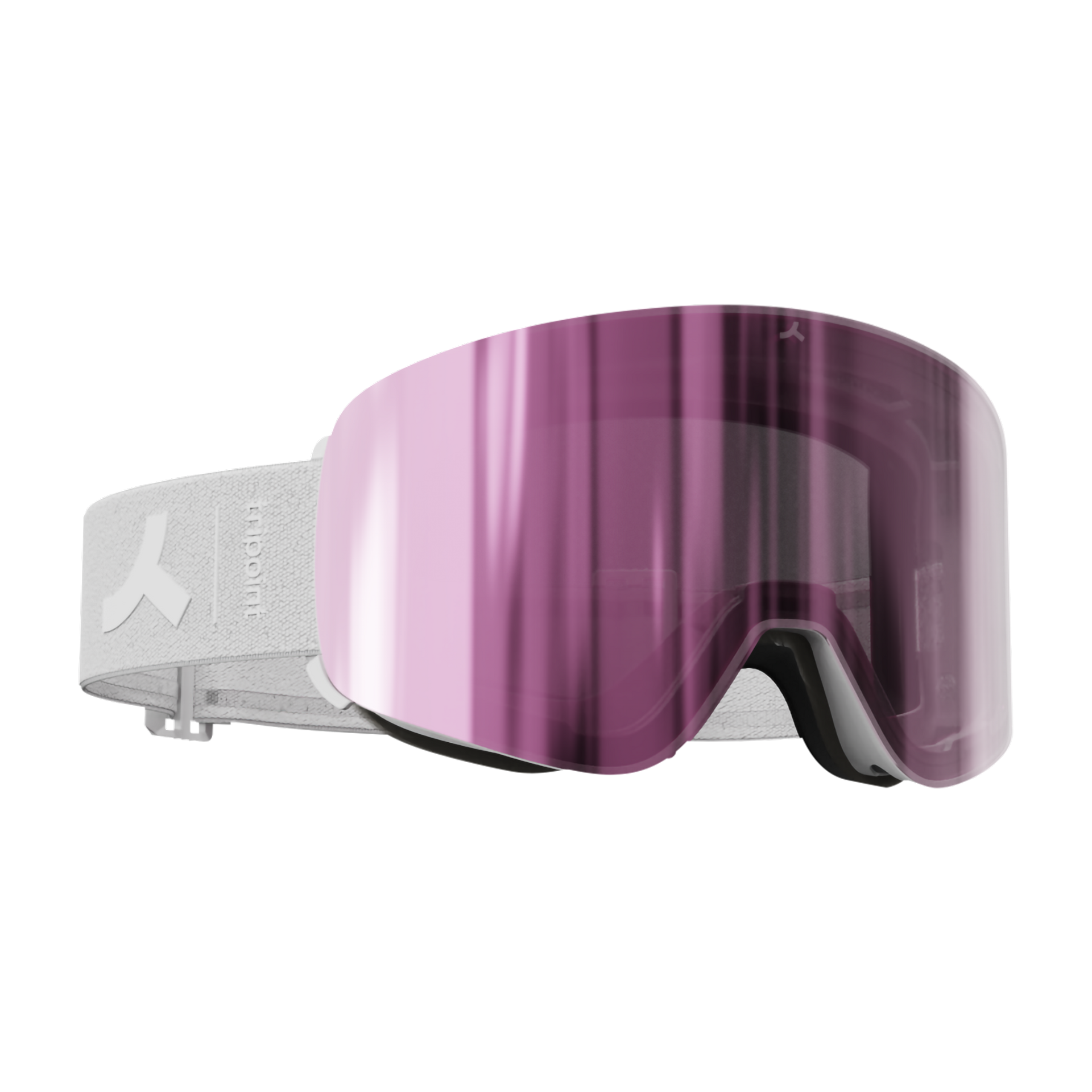 111 Indira Col Magnet Small - Matt White / Purple Pink Multi