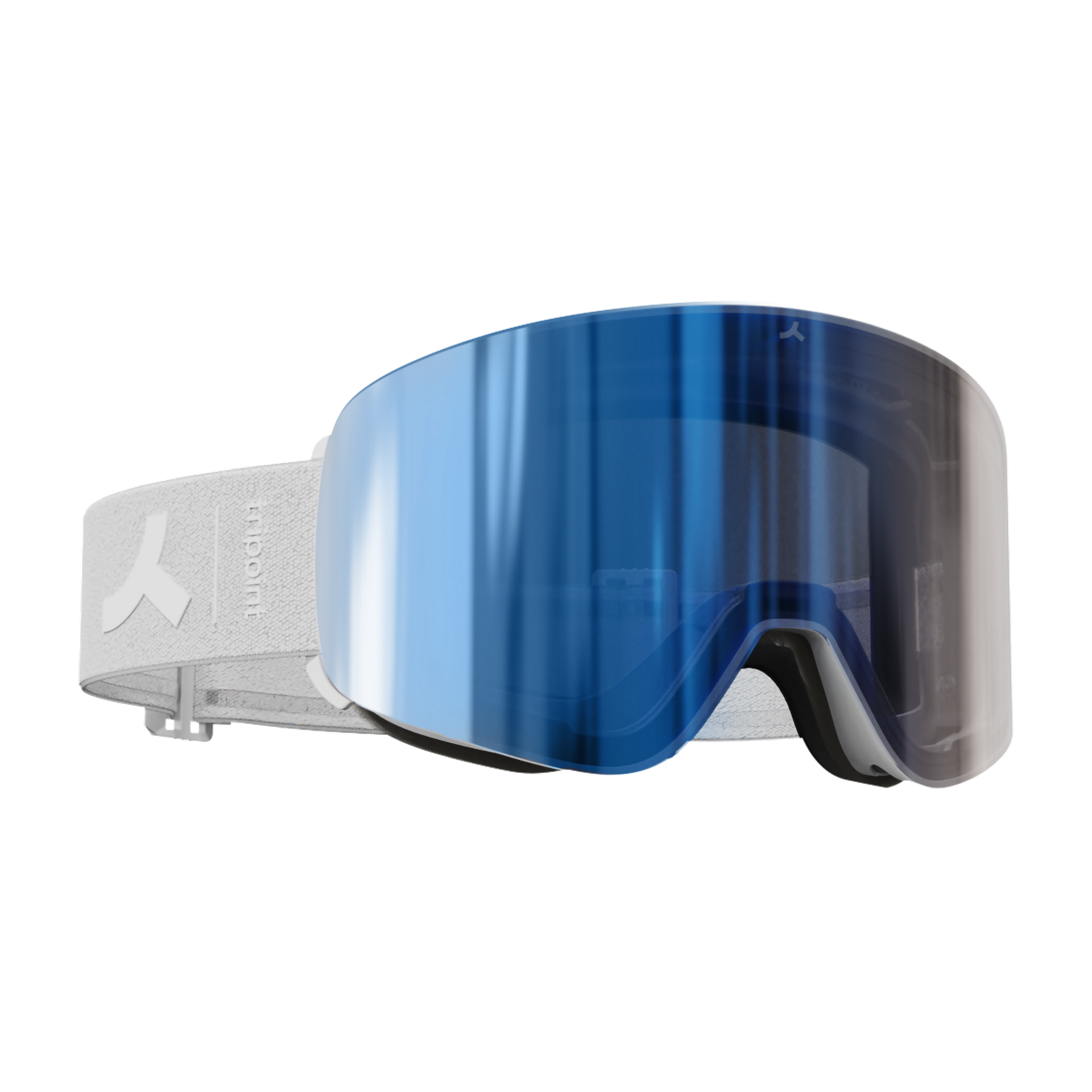 111 Indira Col Magnet Small - Matt White / Brown Blue Multi