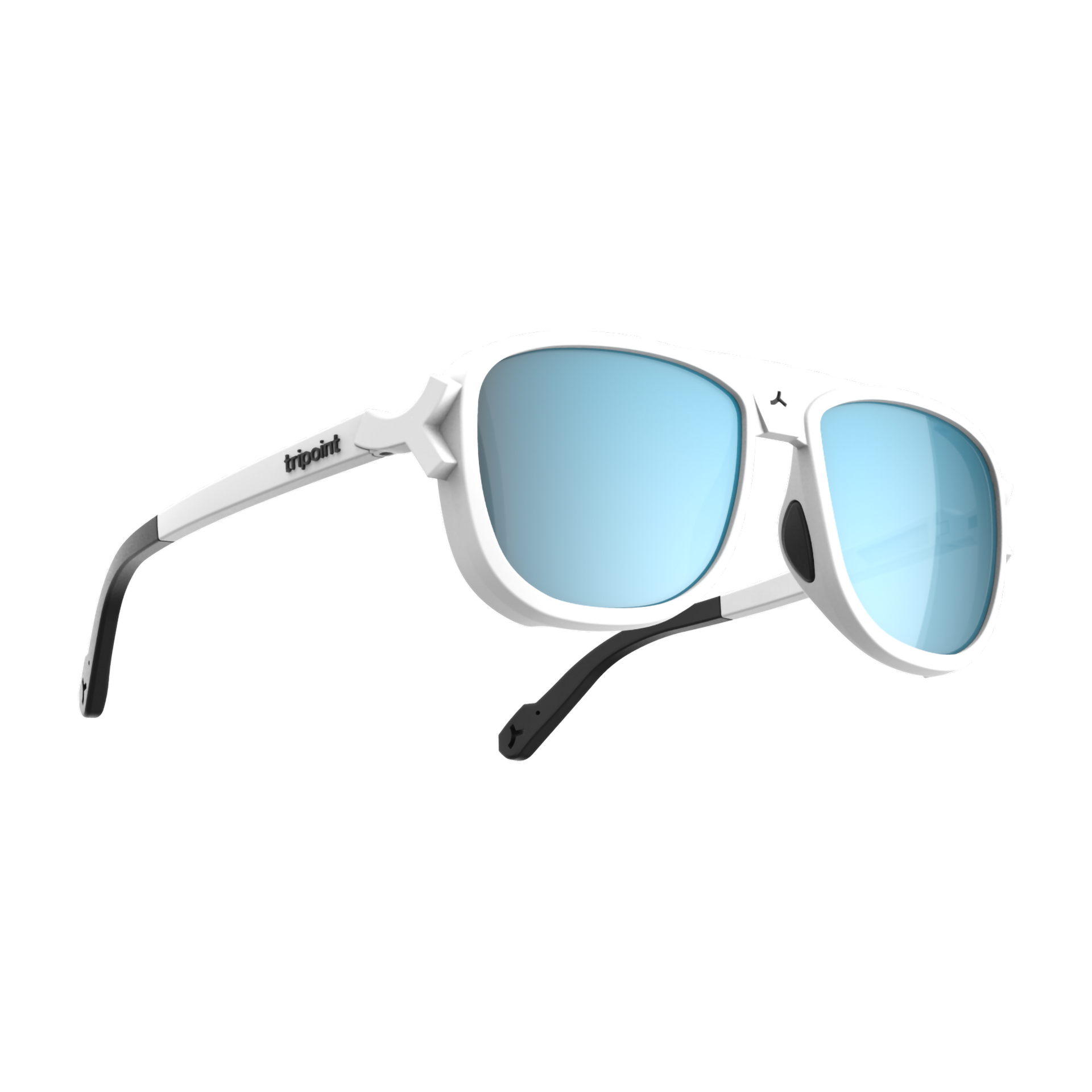 010 Visviri - Matt White / Smoke Blue Multi