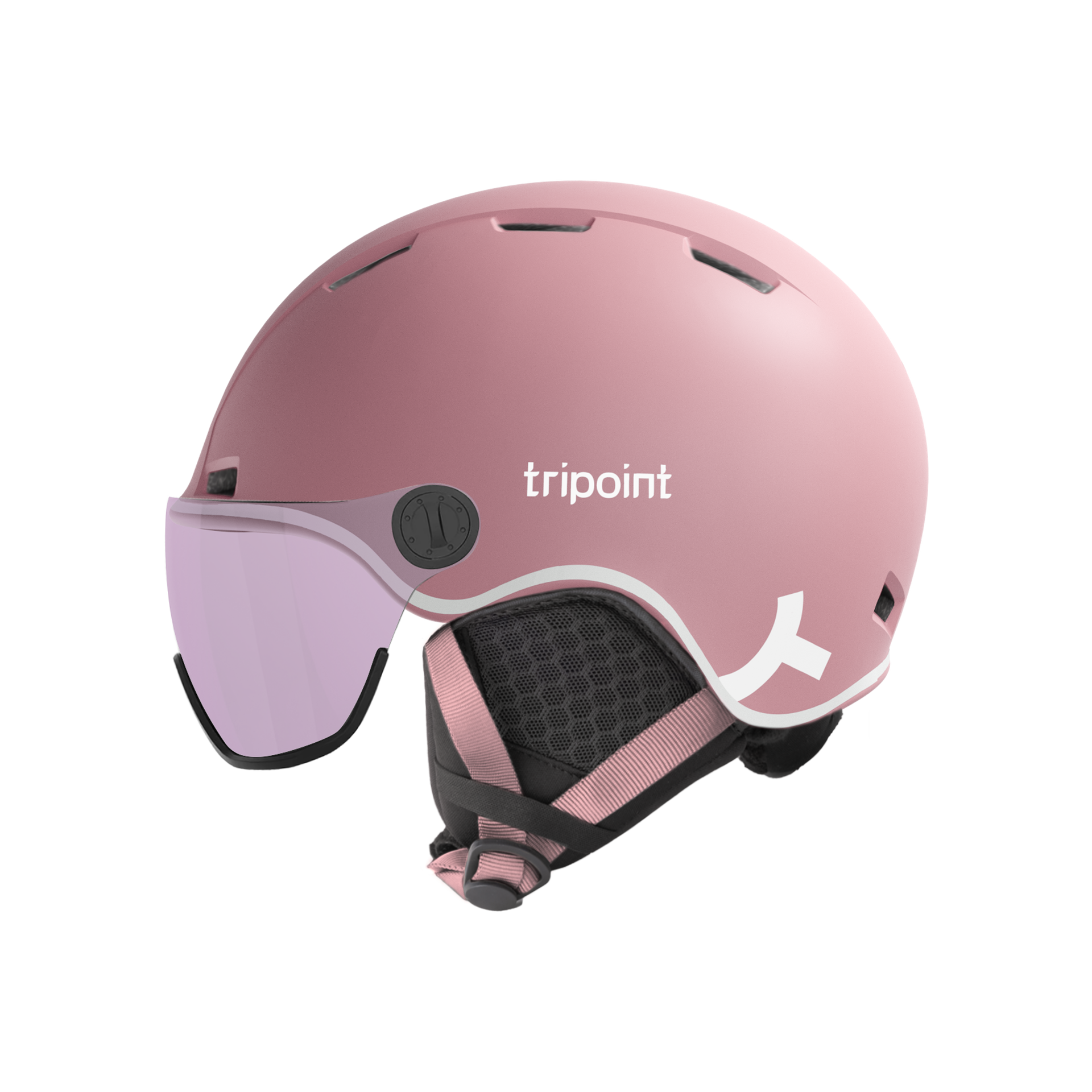 203 Constance Visor - Matt Rasberry Pink