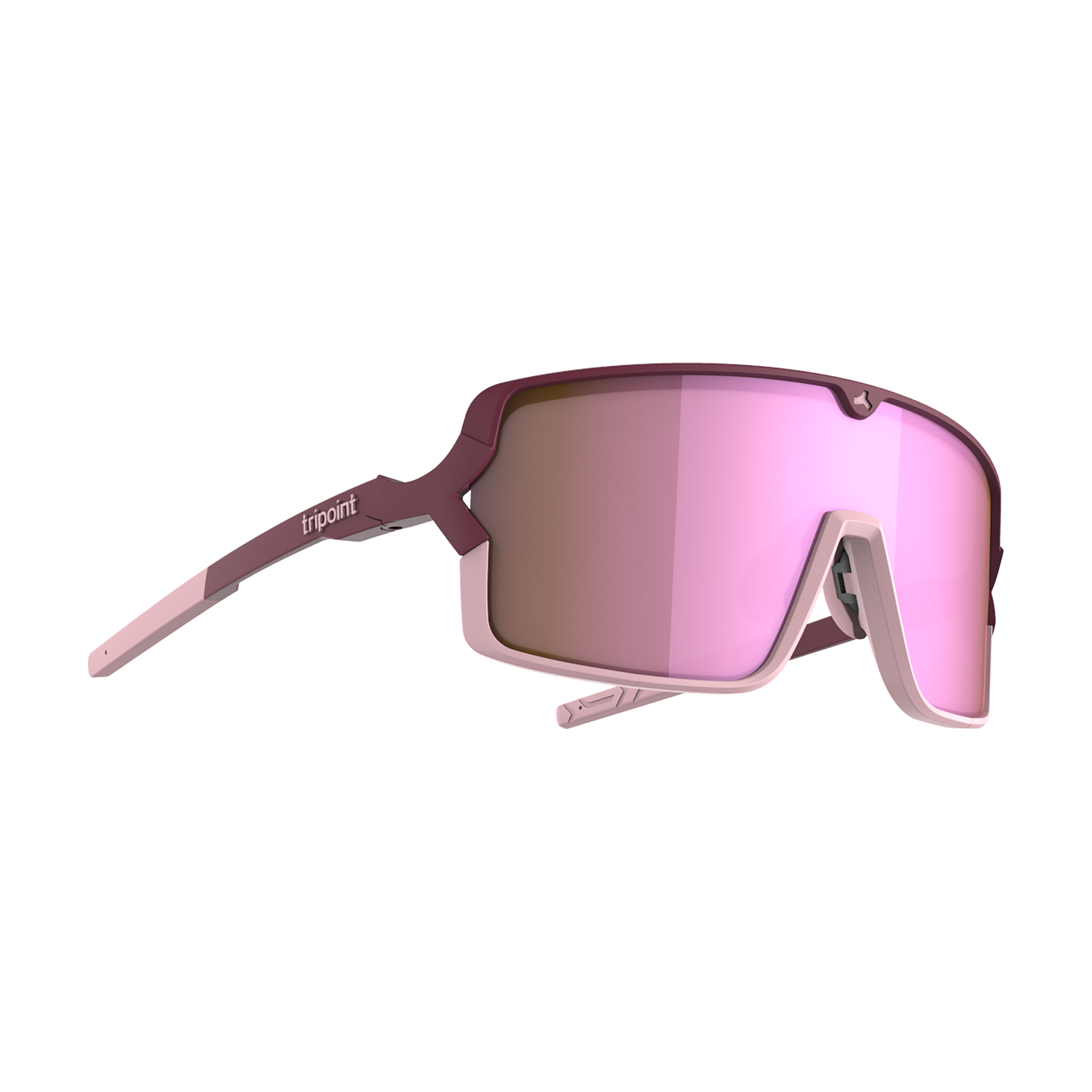 008 Lake Prespa X - Matt Burgundy/Brown pink multi