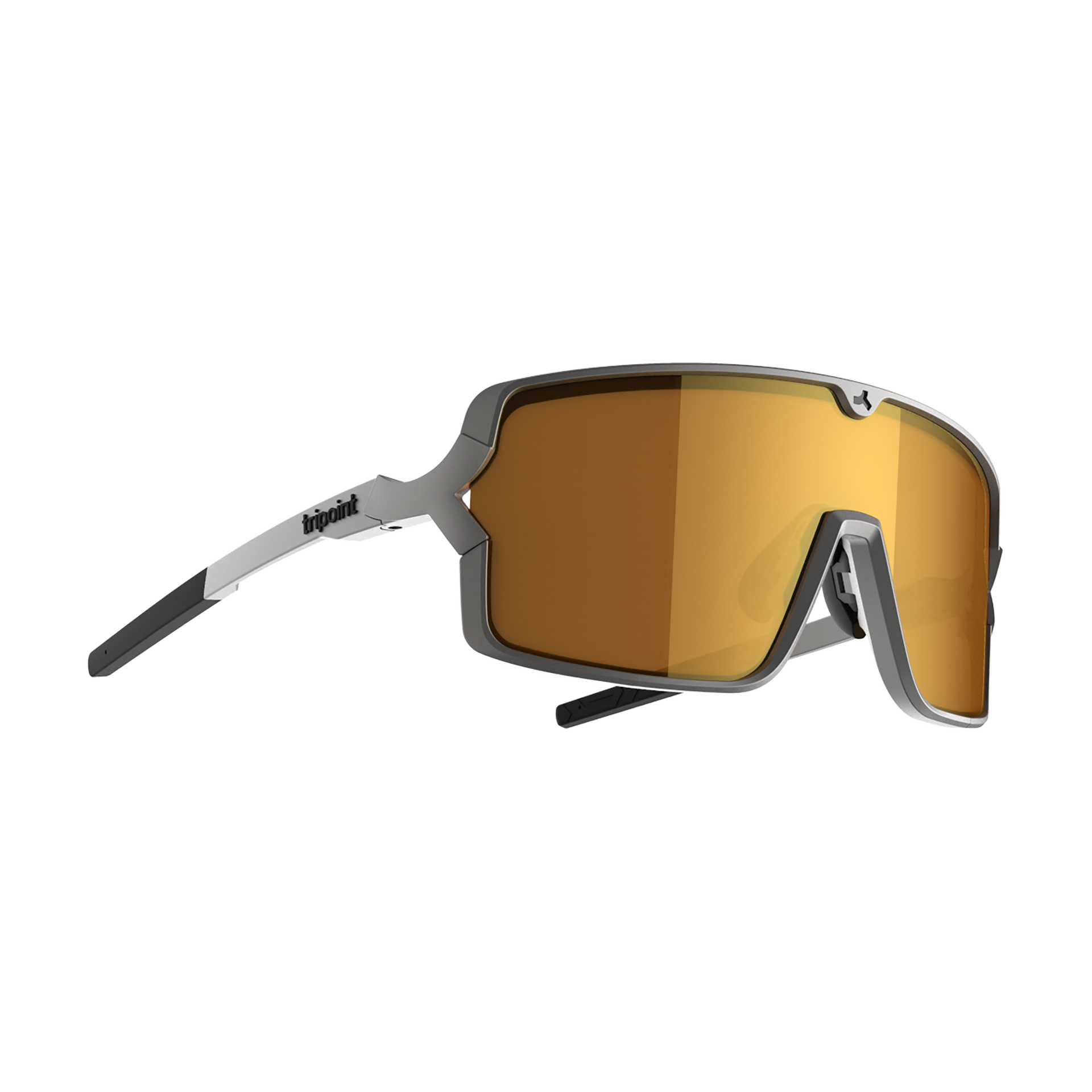 008 Lake Prespa X Small - Matt Dark Grey metallic/Brown Gold mirror